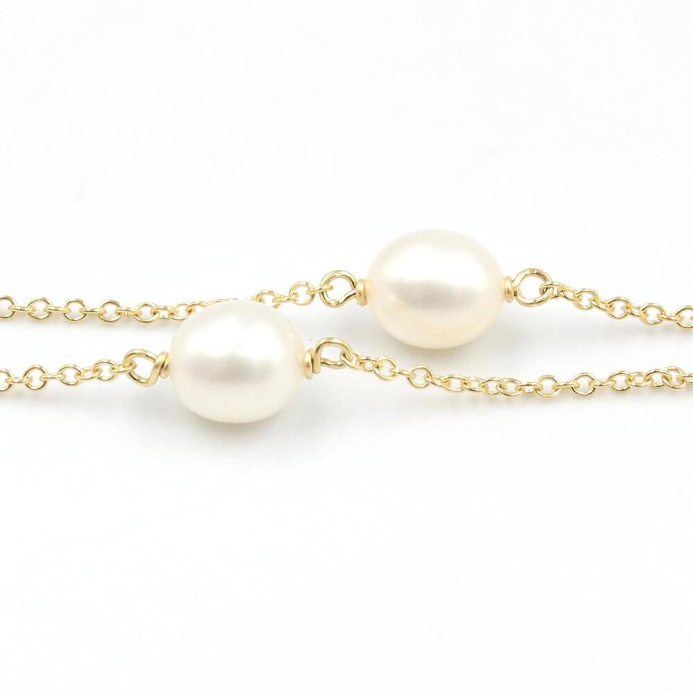 TIFFANY 18k Gold Pearl Necklace - Picture 5 of 6